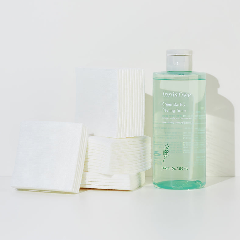 Spongy Toning Pad for Green Barley Peeling Toner 40 sheets