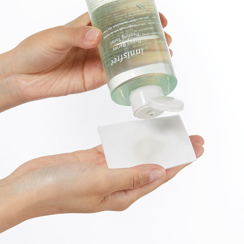 Spongy Toning Pad for Green Barley Peeling Toner 40 sheets